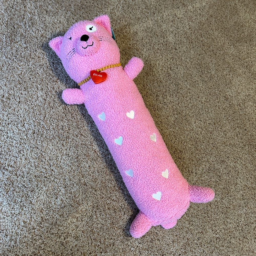 Pillowfort Long Plush Weighted Pink Cat - Eclaire